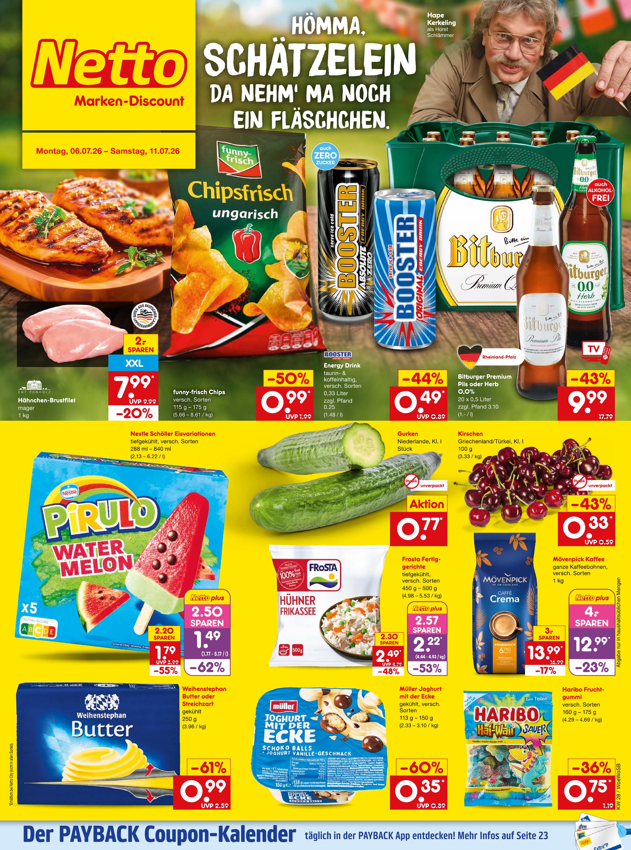 Netto Marken-Discount Prospekt für Gießen: "Aktuelle Angebote", 53 Seiten, 06.07.2026 - 11.07.2026